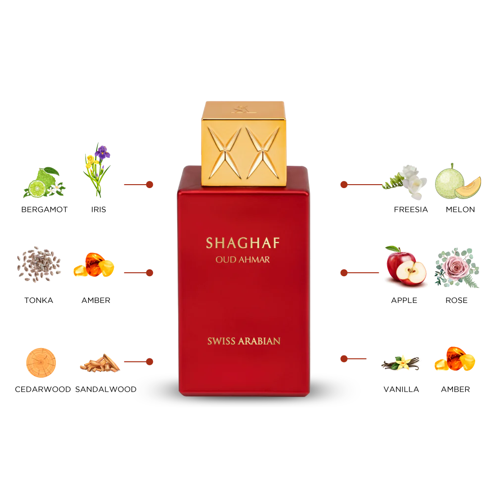 SHAGHAF OUD AHMAR EDP - 75ML
