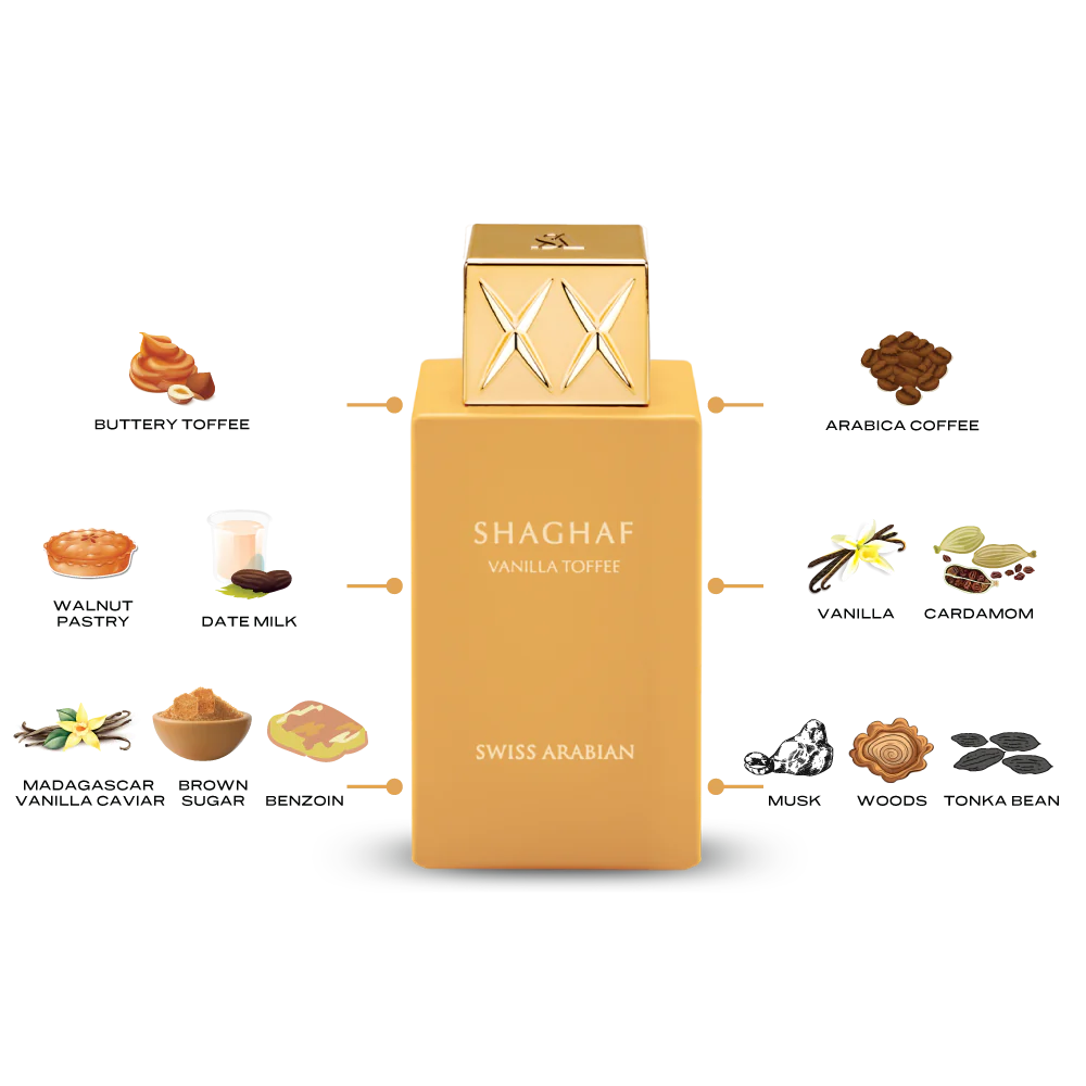 SHAGHAF VANILLA TOFFEE EDP - 75ML